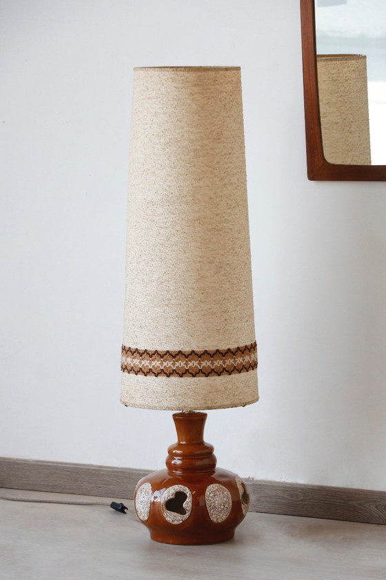 Image 1 of Vintage 1970s Ceramic Lamp - Retro Lighting