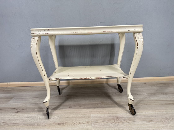 Image 1 of Chippendale serving trolley with webbing top