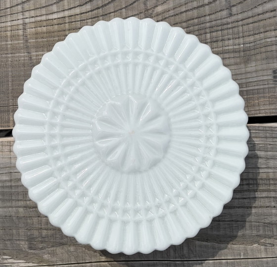 Image 1 of Vintage Glass Ceiling Lamp 30cm 1960s/1970s