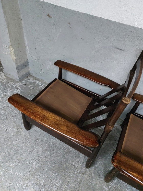 2 poltrone vintage in legno – Textile (photo 14 of 24)