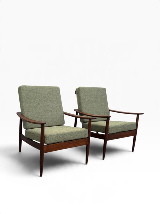 Set skandinavischer Loungesessel aus den 1960er Jahren, Verstellbarer relaxsessel, Scandinavian (Foto 2 von 7)