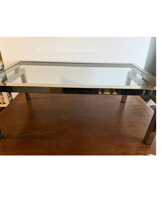 Belgo Chrom style chrome coffeetable – Coffee tables, Glass (photo 2 of 5)