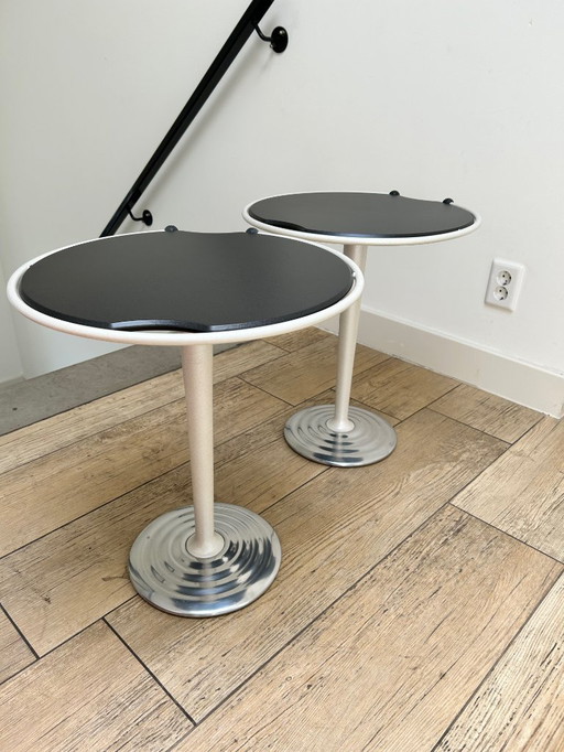 2x Siggi Fischer Leolux Besico Bijzettafels