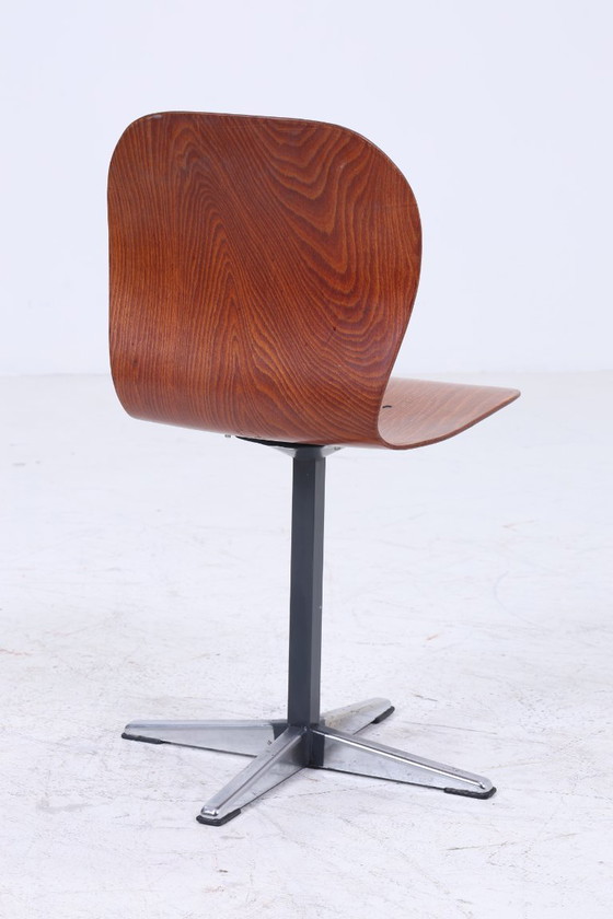 Image 1 of Chaise Vintage en Pagholz des années 60 | Chaise d'école Mid Century | Chaise de cuisine rétro des années 70 #07-21