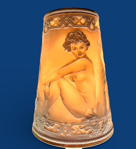 Image 1 of Lampada litofania in porcellana, Germania anni '70