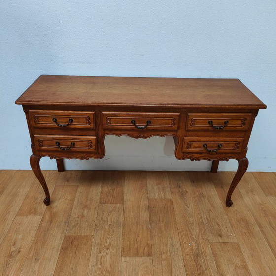 Image 1 of Vintage Landelijke sidetable bureau kaptafel tv-meubel make-up tafel