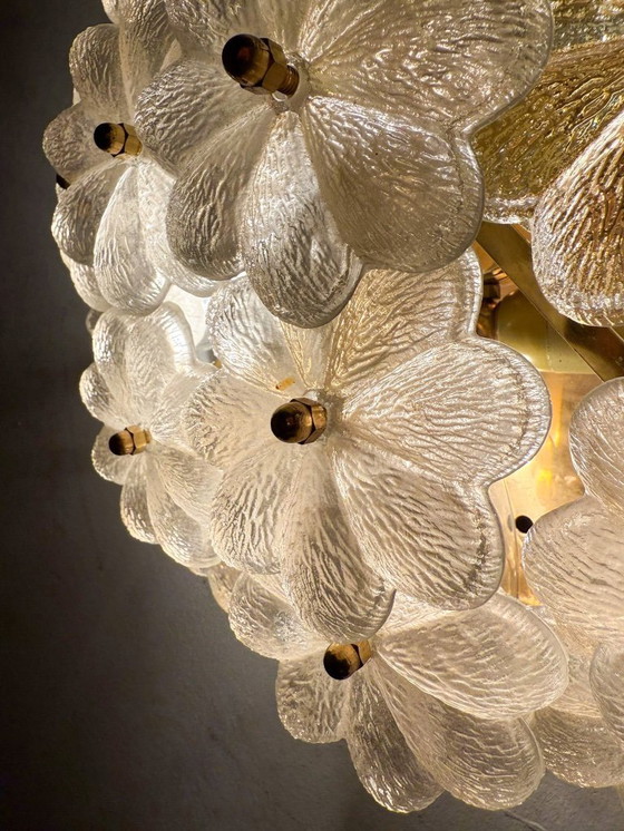 Image 1 of Grande lampada da parete/apparecchio da parete floreale di Ernst Palme, 1960