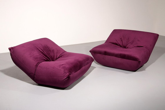 Image 1 of Purple Papillon Lounge Chairs by Guido Maria Rosati for Giovannetti 