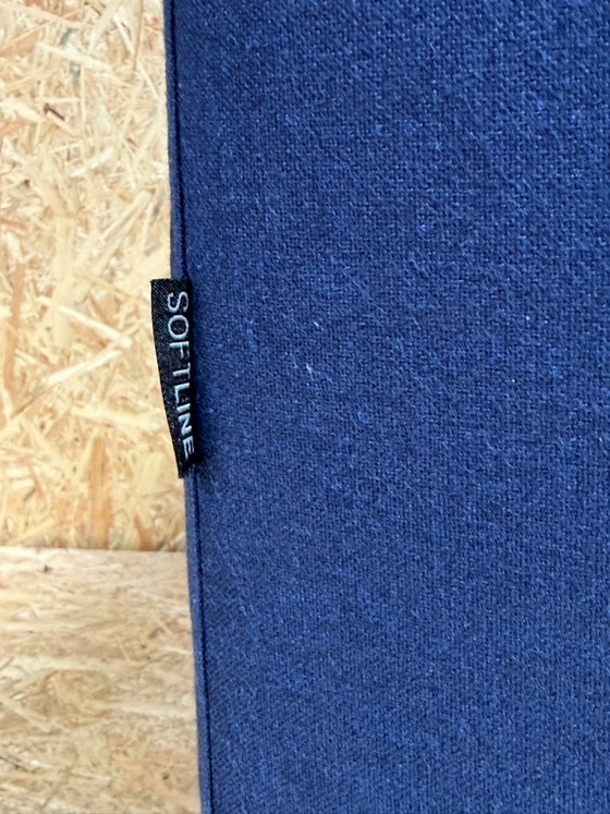 Canapé Softline NOA bleu 4 pièces – Canapés modulables, Chrome (photo 8 of 12)