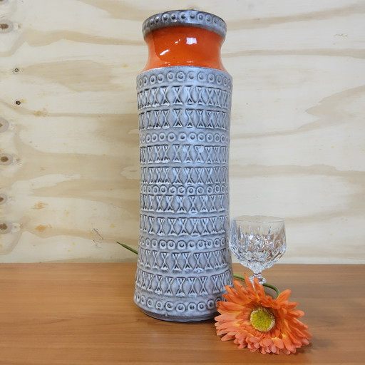 Vintage tall West Germany vase Carstens Tönnieshof (70s) / 1970s large W.Germany vase (Height: 40cm)