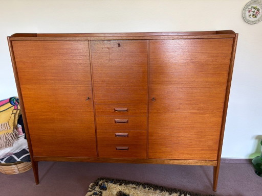 Credenza Mid-Century DeWe (Deutsche Werkstätten) anni '60 - Solo da collezione – high boards, Wood (photo 2 of 5)