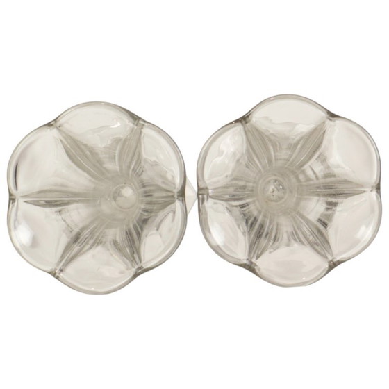 Pair of Clear Vases Val Saint Lambert Luxval Americain 23cm – Glass (photo 10 of 13)