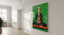 Exklusives Hommage Frida Kahlo Flora Portrait – Fine Art Kunst auf Plexiglas XXL Wandbild 100 × 150 cm