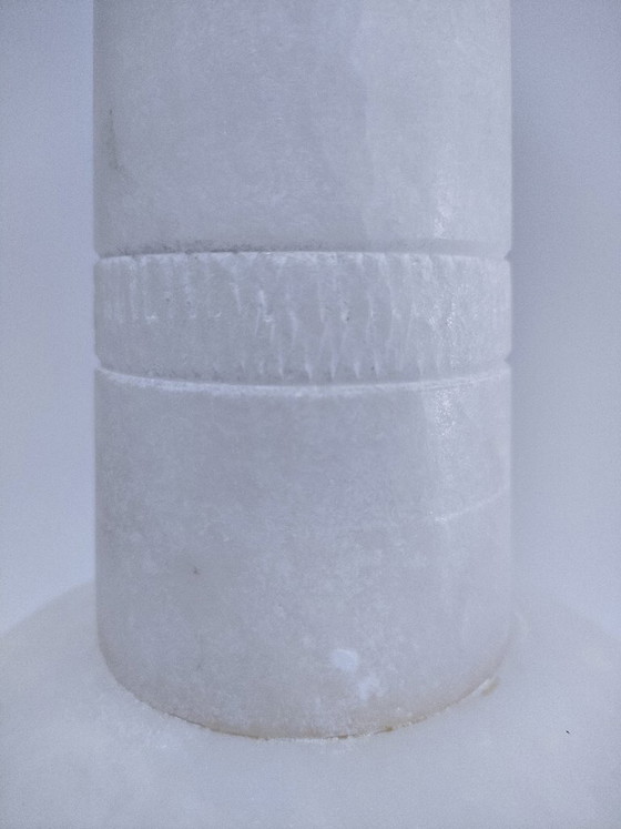 Image 1 of vase albâtre xl h. 40,5 cm vintage