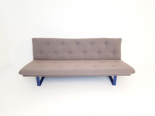 Artifort C684 Kho Liang Le Bank Blauw Bruin – 3 5 zitsbanken, Metal, Textile, Vintage (photo 2 of 14)