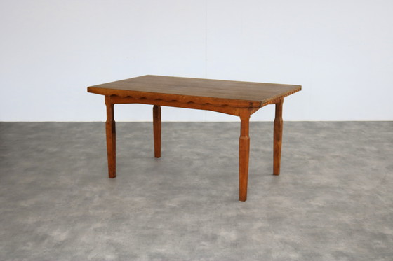 Image 1 of brutalist Henning Kjaernulf dining table