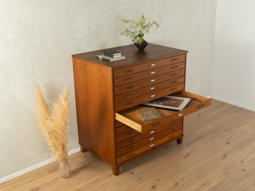 1950s Drawer Plan Cabinet, Vintage