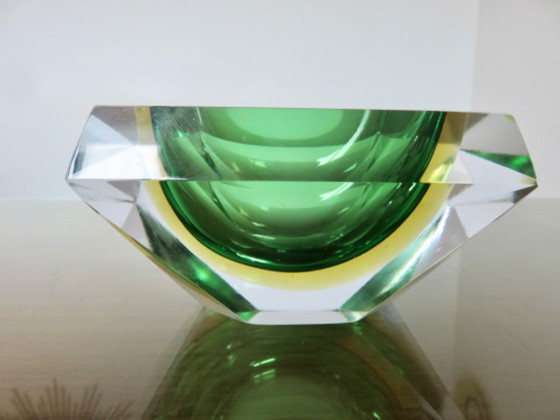 Image 1 of Cenicero de cristal Sommerso de Murano, por Flavio Poli, años 60