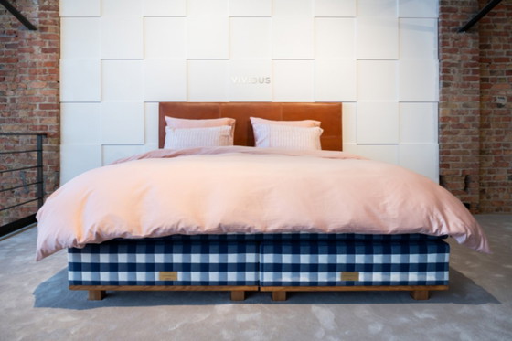 Image 1 of Hästens Anniversary headboard - W 210 in leather upholstery