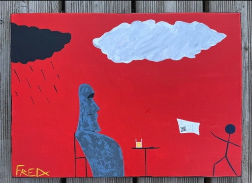 Acrilico su tela 46x33 cm.