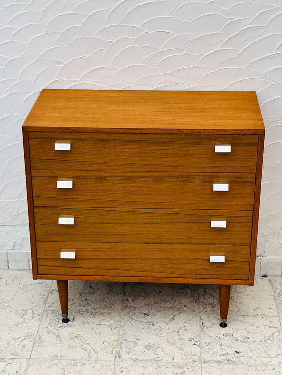 Image 1 of Vintage teakhouten commode met 4 lades, jaren 60 stijl, G-Plan