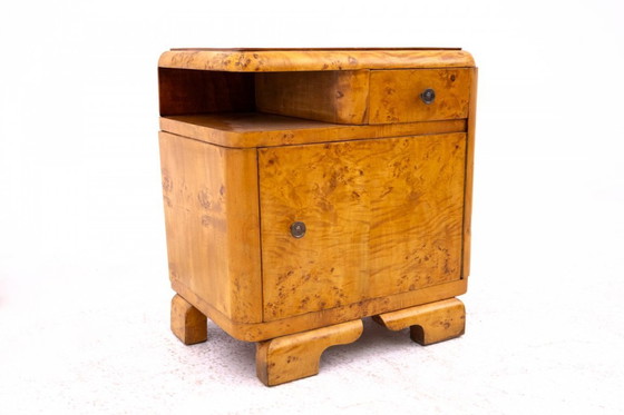 Image 1 of Pareja de mesillas de noche, Polonia, años 30.