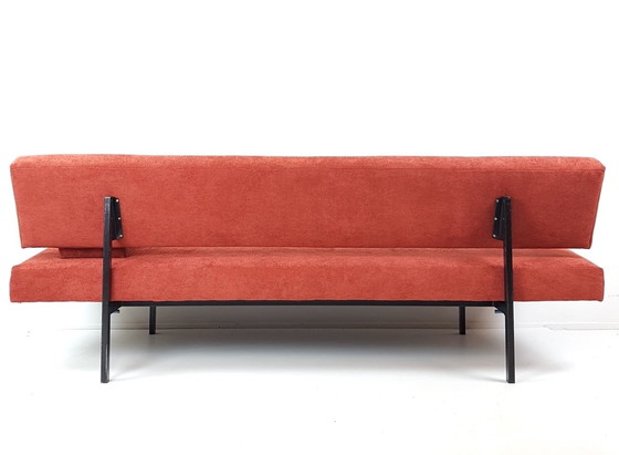 Image 1 of Gijs van der Sluis vintage | Divano letto Gispen | divano rosso pietra appena rivestito