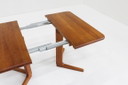 Table de salle à manger extensible vintage danoise en teck, années 1960
