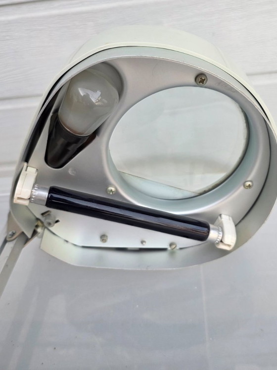 Image 1 of Hanau Leuchtstoffröhren-Vergrößerungslampe, 1970er Jahre. Metall/Glas