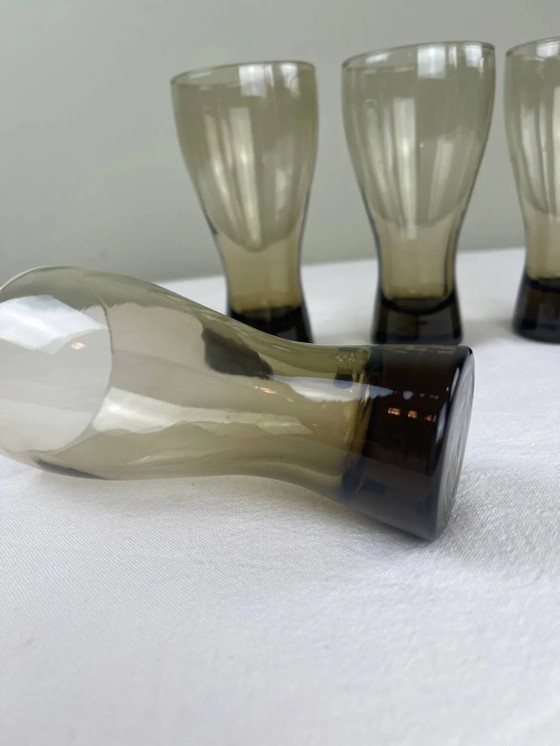 Tazza vintage in vetro fumé – Bicchieri e caraffe, Crystal, Glass (photo 5 of 7)