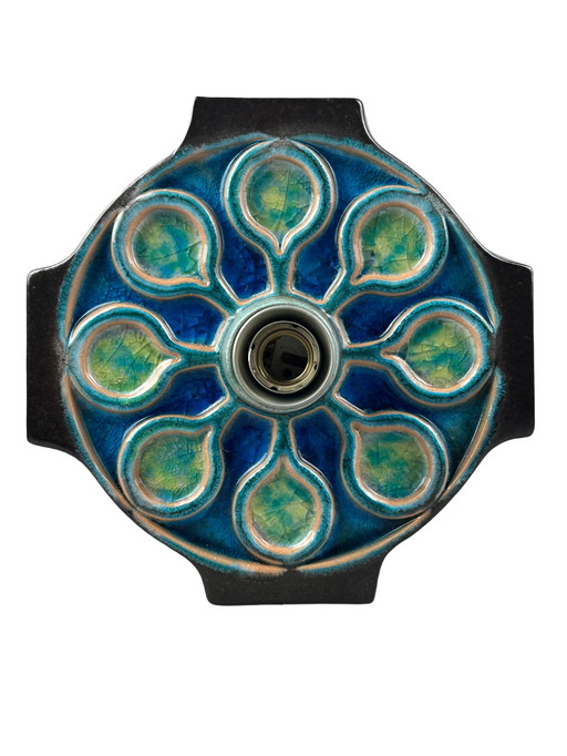 60s 70s Ceramic Wall Lamp Wall Sconce Mid - Century Space Age Design