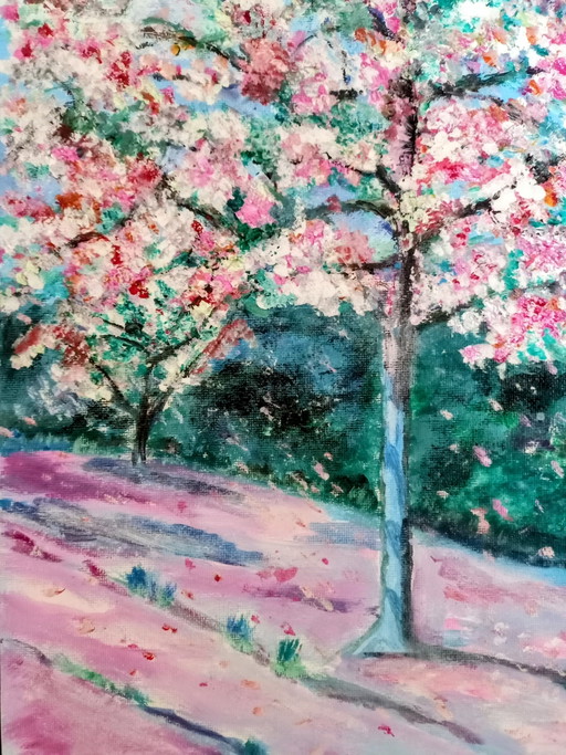 T van Steenbergen "Blossom Tree" 30 x 40 cm New