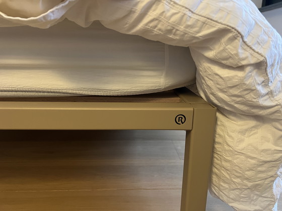 Image 1 of Design Metal bed frame + mattress + duvet