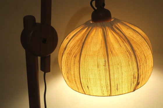 Image 1 of Lámpara de pie doble multiajustable de teca Domus, Dinamarca Años 70