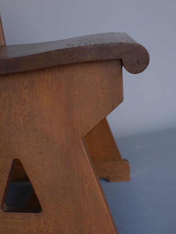 Image 1 of Traditionalistischer Beistellstuhl aus Eiche. 1920s