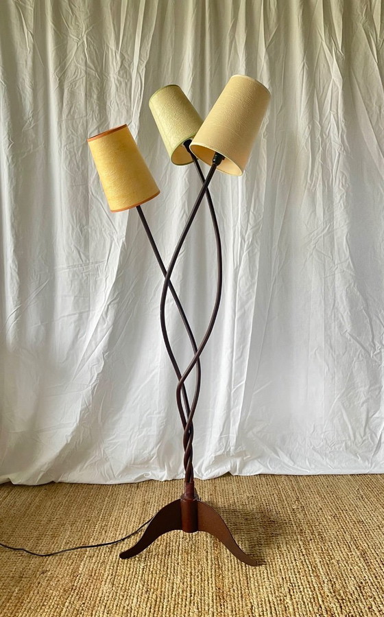 Image 1 of Lampadaire fer forgé artisanal studio Pescatore