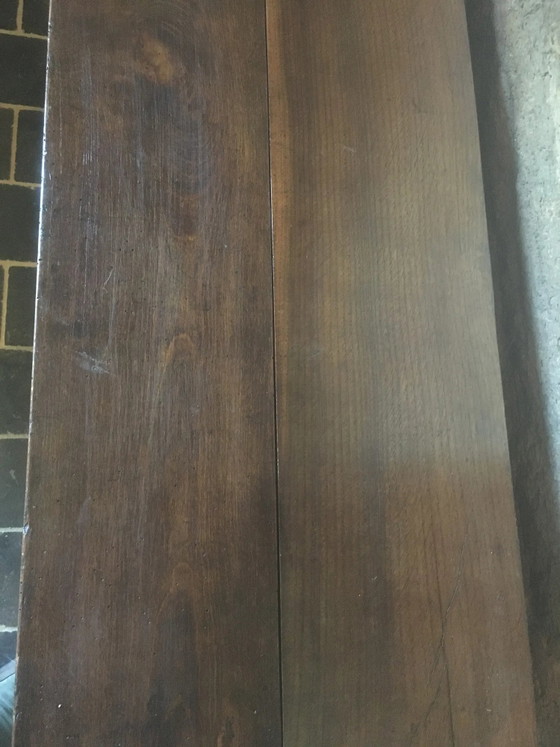 Bijzettafel met lade in eikenhout – Consoles, Vintage (photo 11 of 12)