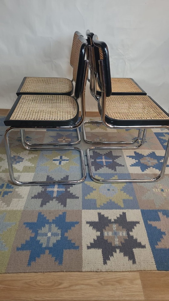 Image 1 of Sedia Cesca B32 vintage nera di Marcel Breuer, Italia