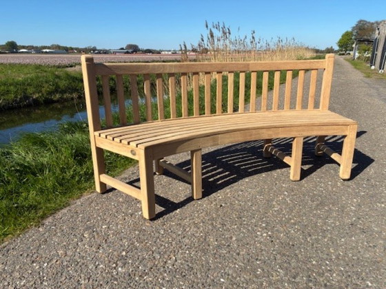 Image 1 of Hochwertige, robuste Gartenbank aus Teakholz – Teak&Garden – neuwertig