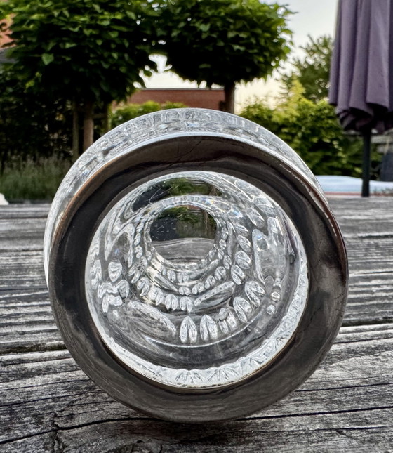 Image 1 of Mid-Century design vase with hallmarked 835 silver base (16 cm)