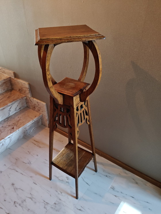 Porta piante in rovere stile Art Nouveau – Wood (photo 5 of 5)