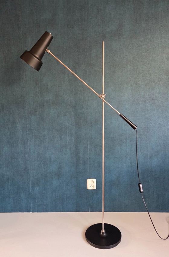 Vintage Hengellamp - Willem Hagoort | Model 329 - Jaren 60 – Vloerlampen, Metal (photo 6 of 13)