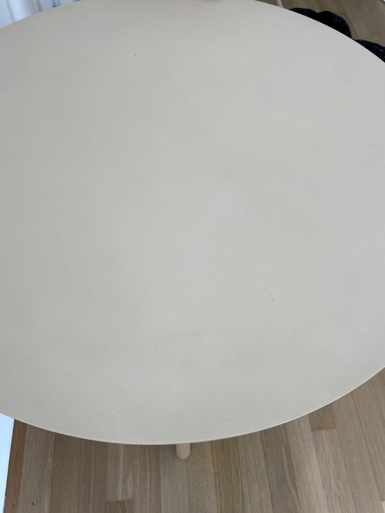 Image 1 of HAY CPH 20 table - 90 cm rond en färbe white natur (beige léger)