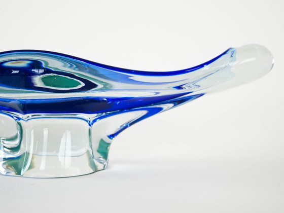 Image 1 of Boheemse serveerschaal, Tsjechisch ontwerp, jaren 70, vervaardigd in Tsjechië.