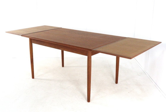Image 1 of Deense verlengbare rechthoekige eettafel 'Siem' vintage teak