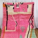 Pink wool carpet 250cmx150cm