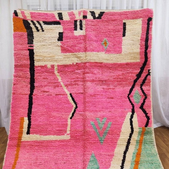 Image 1 of Alfombra de lana rosa 250cmx150cm