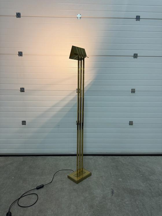 Image 1 of Lampada da terra Lustrerie Deknudt Hollywood Regency color oro