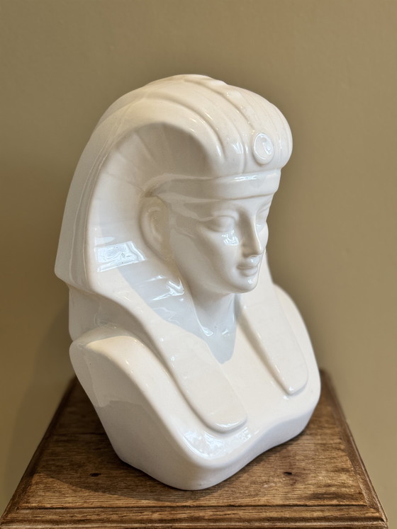 Image 1 of Ensemble de bustes égyptiens vintage – Style Hollywood Regency – céramique – années 1950/1960