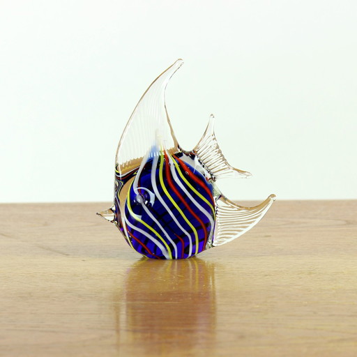 Statue de poisson en verre, Tchécoslovaquie, années 1960